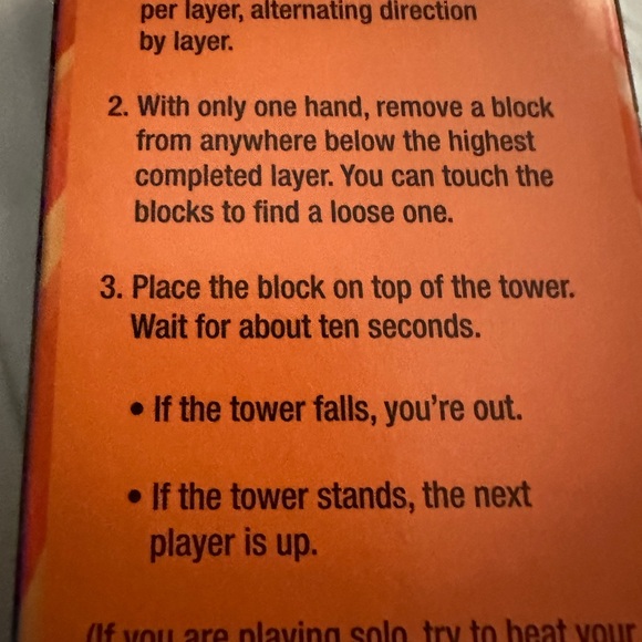 Jenga portable game ages 6+ NWOT - Picture 11 of 12